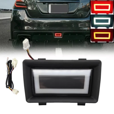 For 2015-2021 Subaru WRX LED White ＆ Red Rear Bumper Brake Light Lamp W/Wiring - Image 1 of 4