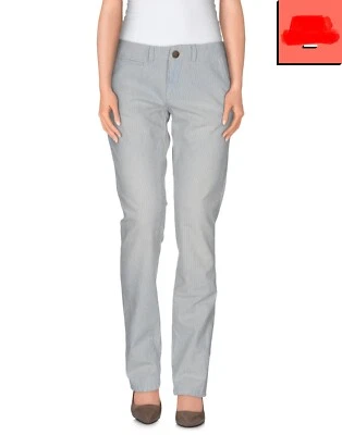 PANTALONI DONNA PEPE JEANS CHINO Tg. 30 - L30  TROUSER SPLATTER EFFECT STRIPPED  - Immagine 1 di 4