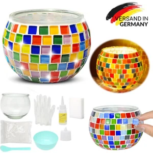 Glasmosaik-Kerzenhalter-Kit Kreatives DIY-Mosaik-Kunst und Bastelset Dekoration - Bild 1 von 19