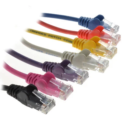 Ethernet Cable Network Internet Cat5e RJ45 Patch Lead 1m Short - 20m Long lot - Image 1 of 4