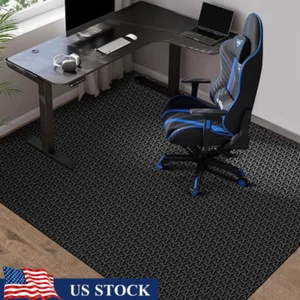 Office Chair Mat Anti-Slip PVC Hard Floor Protector Y-Shaped Gaming Mat 50"x60 - Picture 1 of 6