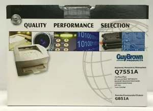 Guy Brown Toner Cartridge GB51A for HP Printers, Works like 51A Q7551A, Black - Picture 1 of 5