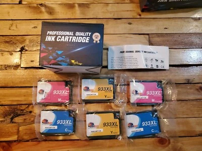 Clorisun 6er Kombipack 933 XL Tintenfarbe für HP 933XL Drucker hohe Reichweite  - Bild 1 von 3