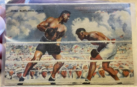 1950's Jack Dempsey Broadway Restaurant Post Card Un-used Cover