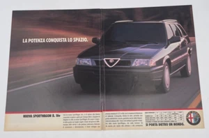Clipping Pubblicità Advertising 1991 Alfa Romeo La potenza conquista lo spazio - Picture 1 of 1