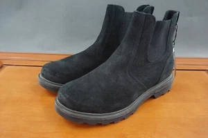 Sorel Carson Chelsea Schuh Herren 8,5 Schwarz Wildleder Zum Überziehen Leger Wasserdicht Stiefel - Bild 1 von 10