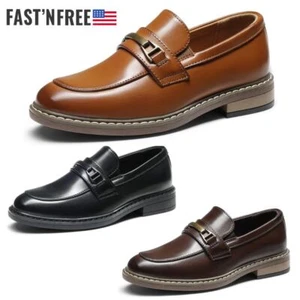 Boys Kids Oxford Shoes Dress Slip-on Penny Loafer Classic Kid Youth Casual Shoes - Picture 1 of 25