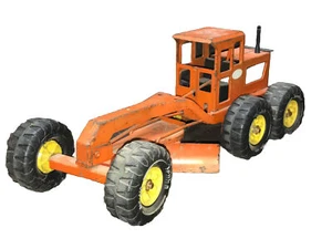 Vintage 1970's Tonka Orange Road Grader  - Picture 1 of 8