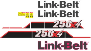 Link-Belt 250x4 Decal Kit. The most complete aftermarket kit available - Picture 1 of 3