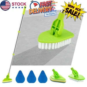 2-in-1 Scrub Cleaning Brush with Long Extendable Handle Extendable Shower Brush - Picture 1 of 13