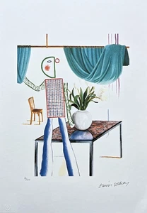 DAVID HOCKNEY - Invented Man revealing still life - signed, 80/500, 35x50 cm - Picture 1 of 4