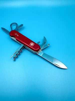 RARO Grillete a Presión Wenger Vintage - Pequeño/Clásico 67 Navaja Suiza 85mm ROJO Foto 1 de 4