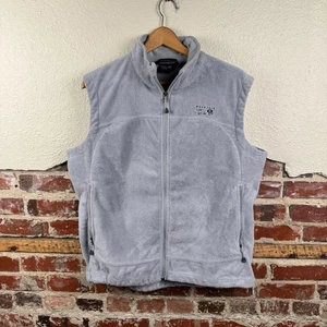 Mountain Hardwear Vest Womens XL Gray Fleece Full Zip Outdoors Hiking Layer - Picture 1 of 7