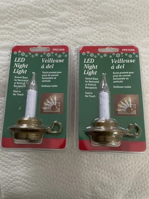 Juego de 2 velas LED de Navidad Carlon luz nocturna base giratoria #FPC1255 NUEVO Foto 1 de 2