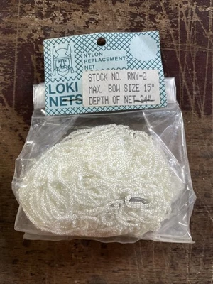 Red de repuesto Loki se adapta a aros de hasta 15" de 24" de profundidad ~ malla de nailon nuevo sellado Foto 1 de 2