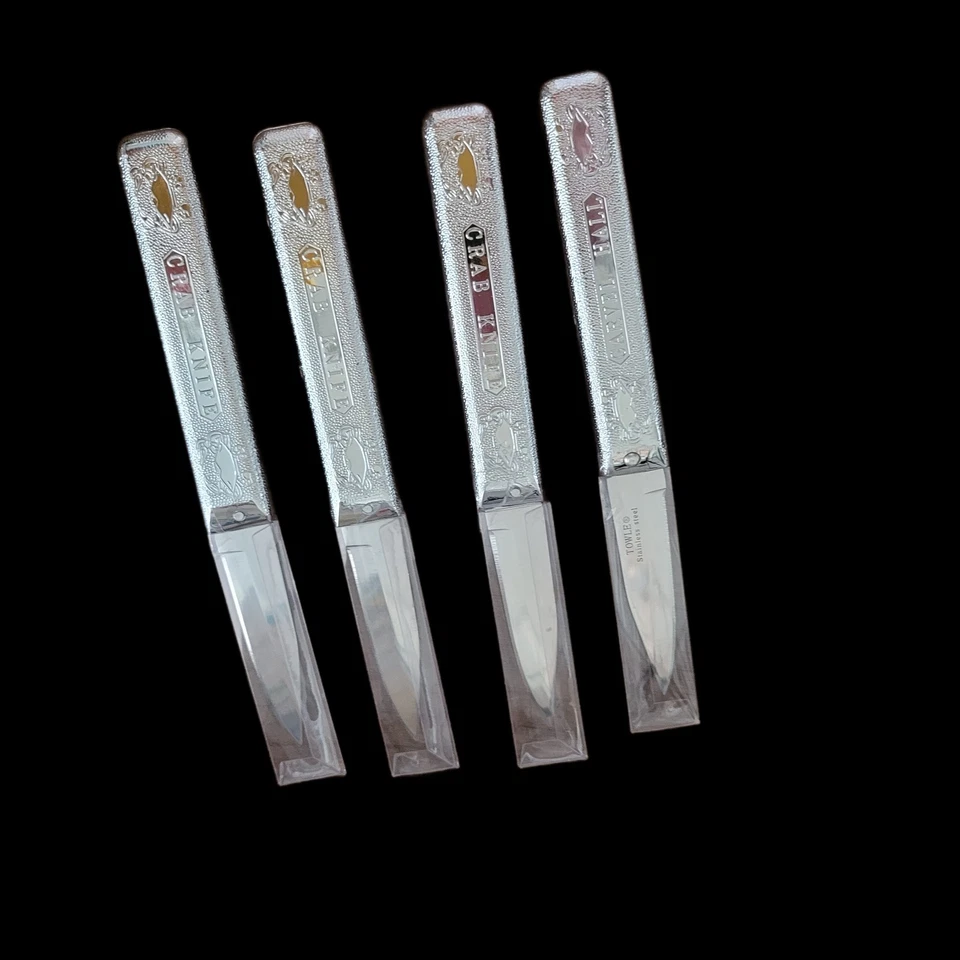 CARVEL HALL 4 Pewter Carver Hall Crab Knives new from my store