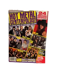 Hot Metal Centerfolds August 1989 GNR Poison Metallica Skid Row Bon Jovi Ratt - Bild 1 von 24