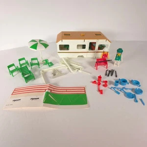 Playmobil • White Caravan Camper Set No. 3249 • Parts Only • 1977 - Picture 1 of 19