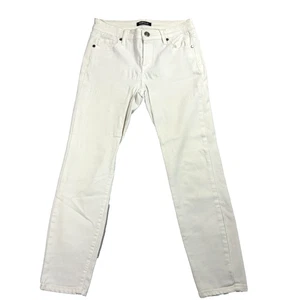 Pantalones de mezclilla ajustados Buffalo David Bitton para mujer blancos elásticos tiro medio 28x25 - Imagen 1 de 9