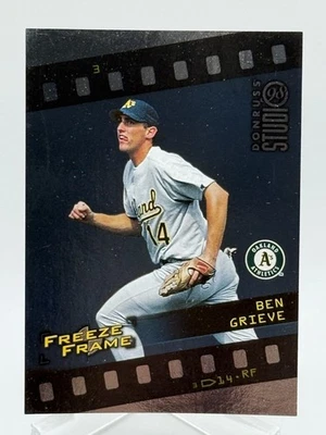 Marco Ben Grieve 1998 Donruss Studio Freeze #3/4500 Inserto Z1 Foto 1 de 2