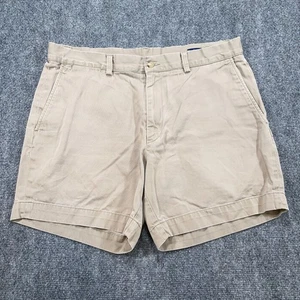 Polo Ralph Lauren pantaloncino uomo 35 beige piatto davanti vestibilità classica 6" cuciture interne preppy - Foto 1 di 10