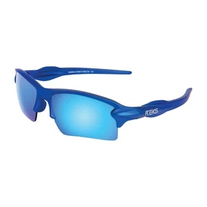 REKS Sling Blade Baseball/Softball Sonnenbrille - mattblaues Gestell/blaue Gläser - Bild 1 von 1