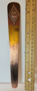 DELTA KAPPA EPSILON /1908/62nd/Convention/ BOOKMARK/HEAVY COPPER/RARE/EUC - Bild 1 von 10