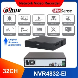 Dahua NVR4832-EI 32CH 4SATA AI 4K NVR WizSense Face Recognition Video Recorder - Picture 1 of 13