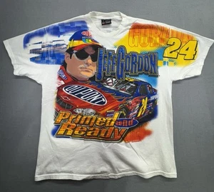 VTG Jeff Gordon NASCAR T Shirt DuPont 2001 All Over Print Size XL - Picture 1 of 7
