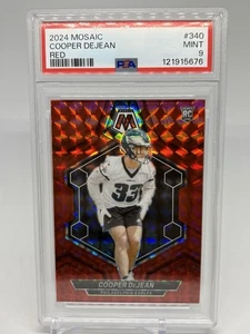 2024 Panini Mosaic Cooper DeJean RC Red Camo PSA 9 (F128) - Picture 1 of 7