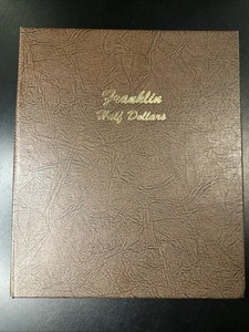 1948-1963 50c Franklin Silver Half Dollar Album Complete - Dansco - - Picture 1 of 24