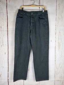 Thomas Burberry Vintage Jeans W 36" L 29.5" Short Charcoal Dark Cotton - Picture 1 of 9