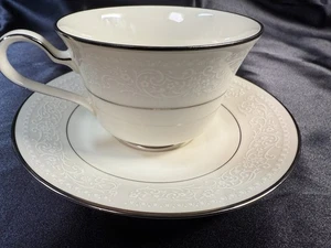 Noritake Ivory China Sorrento Cups/Saucers Set Mint Condition Japan 14 Available - Picture 1 of 8
