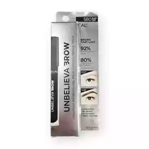 L'Oreal Paris Unbelieva Brow Longwear Brow Gel Waterproof 580 Black - Picture 1 of 2