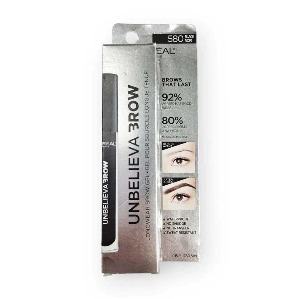 L'Oreal Paris Unbelieva Brow Longwear Brow Gel Waterproof 580 Black - Image 1 of 2