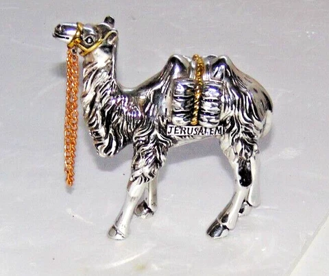 Sterling Silver Jerusalem small Camel W Gold Highlights Cover