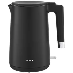 TODO 1.7L Electric Cordless Kettle Stainless Steel SUS304 Inner Jug - Black - Picture 1 of 3