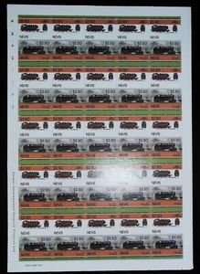 LOCOMOTIVES FEUILLE COMPLETE 50 TIMBRES N° 309-310 NEUFS** BONNE VALEUR. - Picture 1 of 1