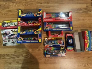 HUGE LOT OF 12 1/24 Jeff Gordon Chevy Dupont Die-Cast Nascar TRAILERS 1/16 MORE - Picture 1 of 18