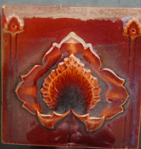VICTORIAN/EDWARDIAN EMBOSSED ART NOUVEAU TILE Cover