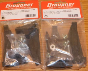 2 GRAUPNER 2266 SUPPORT de BATI MOTEUR engine mount Motorträger motor 10-15cm3 - Photo 1/11