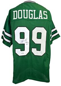 Hugh Douglas autographed signed inscribed jersey NFL New York Jets JSA COA