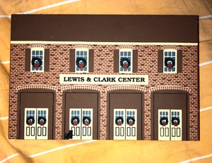Casa central vintage St. Charles Missouri Lewis And Clark modelo de madera Navidad 2 - Imagen 1 de 7