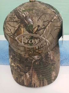 Port Authority Realtree Half Mesh Strap back Baseball Hunting Camo Cap Troy NWT - Picture 1 of 7