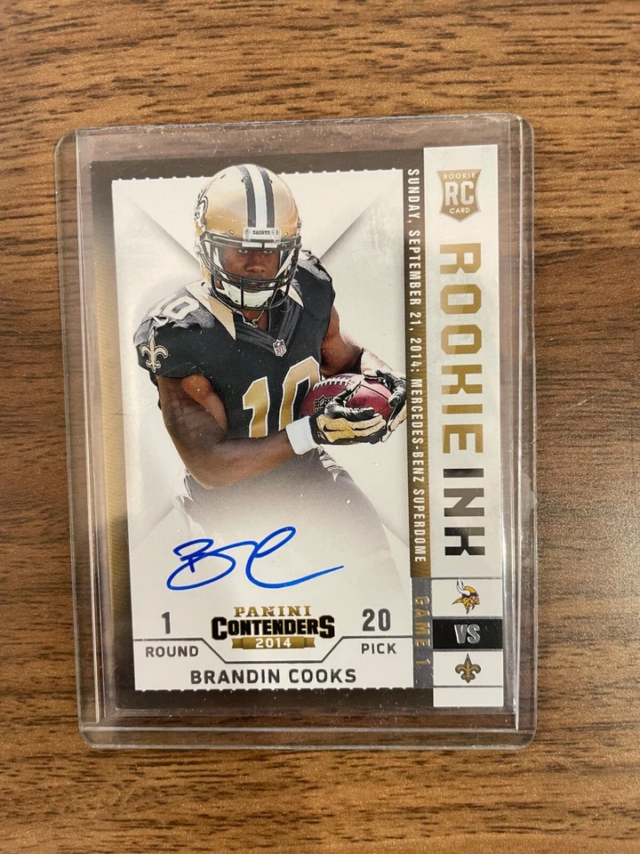2014 Brandin Cooks Panini Rookie Ink Contender Auto RC  WR-Cowboys.  $15.99 - Image 1 of 1