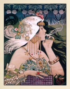 Manuel Orazi Art Grafiker Jugendstil Werbung Kunstdruck Plakate A3 394 - Bild 1 von 1