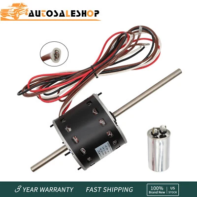 NAKKAA Fan Motor 1/3 HP 115 Volts 3.4 Amps For Fasco And Coleman D1092 7855MVA-A11U