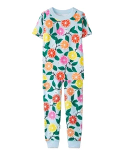 Hanna Andersson Kids Short Sleeve Long John Pyjama Set- Sweet Citrus (Imperfect) - Picture 1 of 2