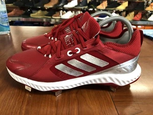 Adidas Softball PureHustle Women's Cleats Size 8 Team Power Red FV9039 - Picture 1 of 8