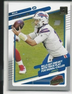 2021 Donruss Josh Allen HI-2 Bills Trick Play Highlights Insert - Picture 1 of 1